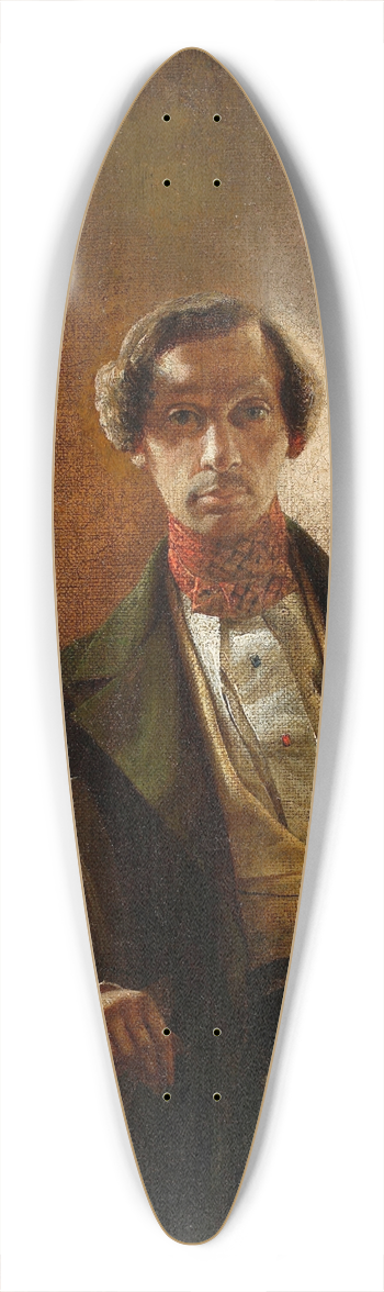 Marcin Zaleski - Self-portrait 39.3 inch art pintail longboard deck