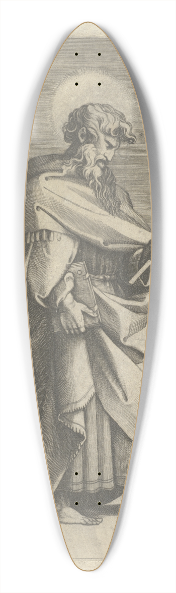Marco Dente - Marco Dente, Saint Philip 39.3 inch art pintail longboard deck
