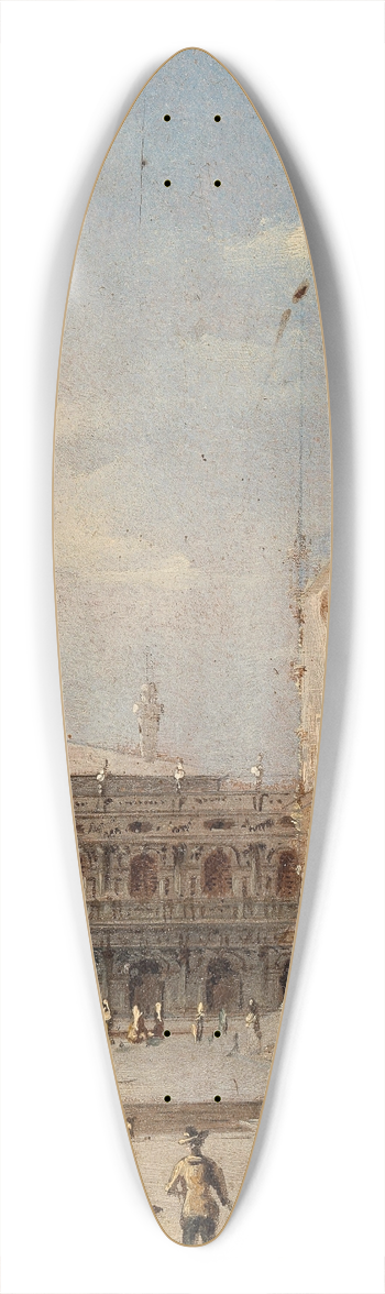 Marco Grubas - Venice, Piazzetta with St Marks Columns 39.3 inch art pintail longboard deck