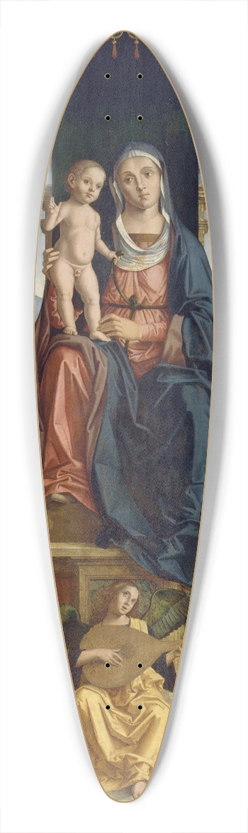 Marco Palmezzano - The Virgin and Child Enthroned, with Saints John the Baptist and Lucy 39.3 inch art pintail longboard deck