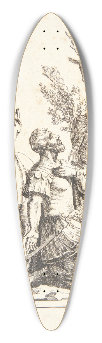 Marcus de Bye - Skt Eustacius 39.3 inch art pintail longboard deck