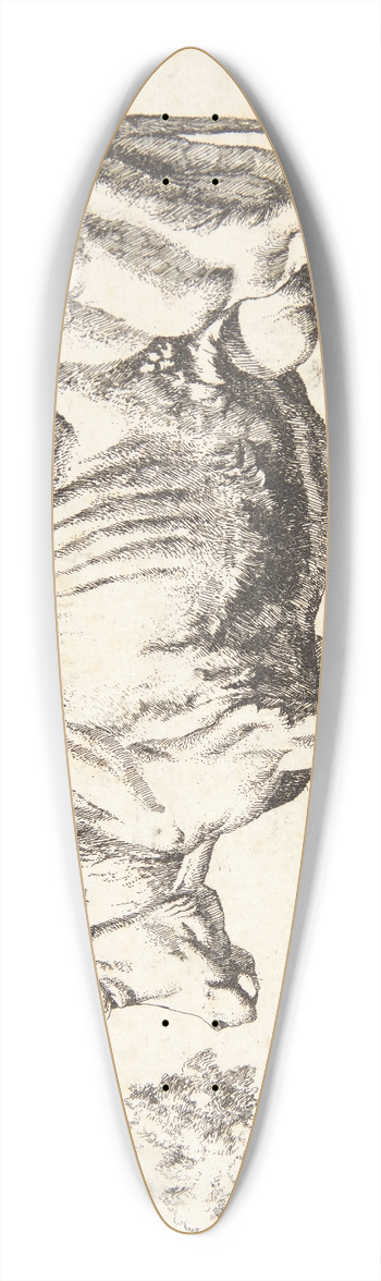 Marcus de Bye - Stende ko 39.3 inch art pintail longboard deck