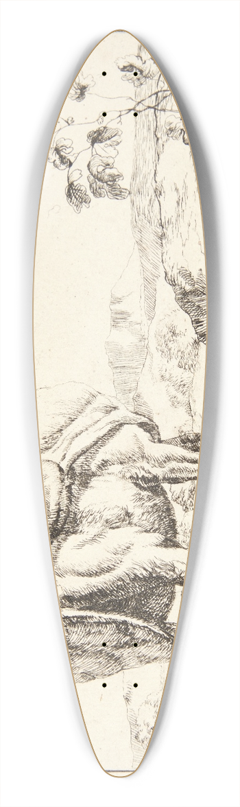 Marcus de Bye - Stende ko, set bagfra 39.3 inch art pintail longboard deck