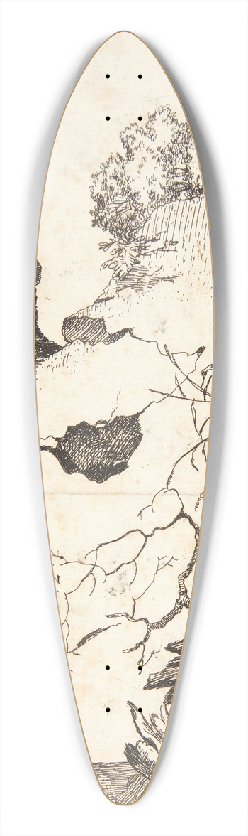 Marcus de Bye - Titelblad til Ker 39.3 inch art pintail longboard deck