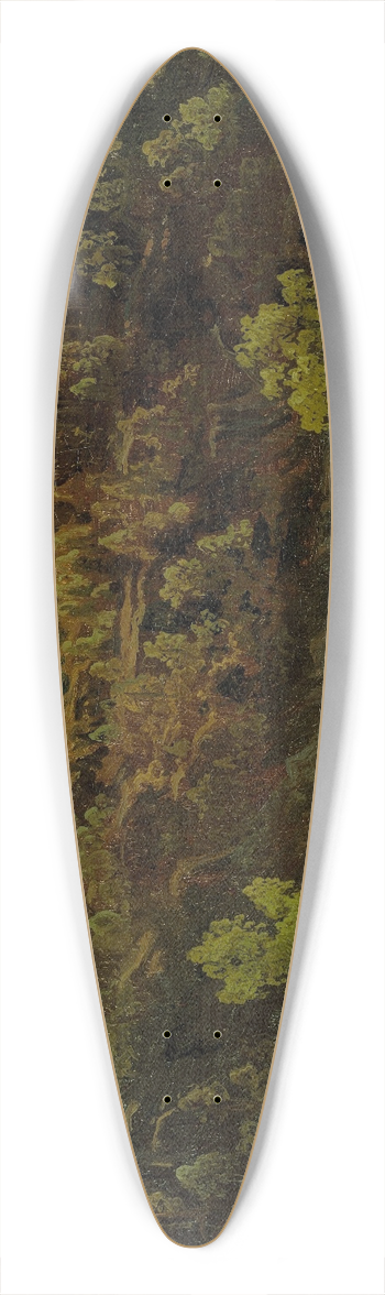 Marcus Larson - Swedish Lake. Study 39.3 inch art pintail longboard deck