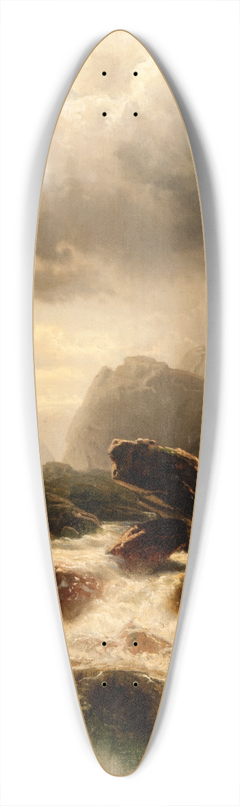 Marcus Larson - Waterfall 39.3 inch art pintail longboard deck