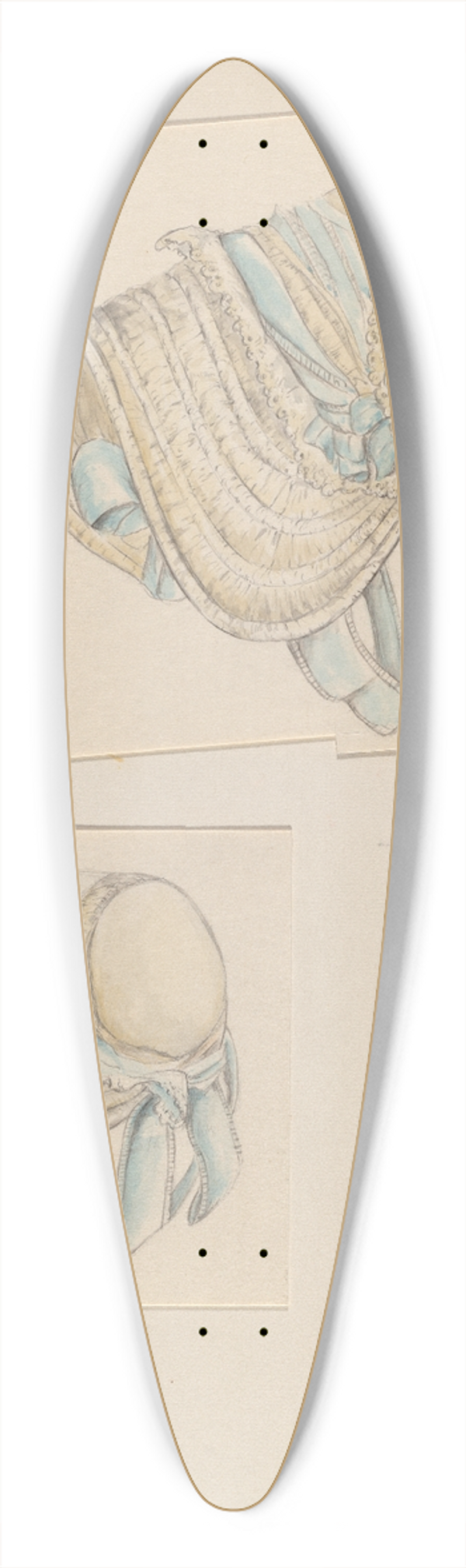 Margaret Concha - Bonnet 39.3 inch art pintail longboard deck
