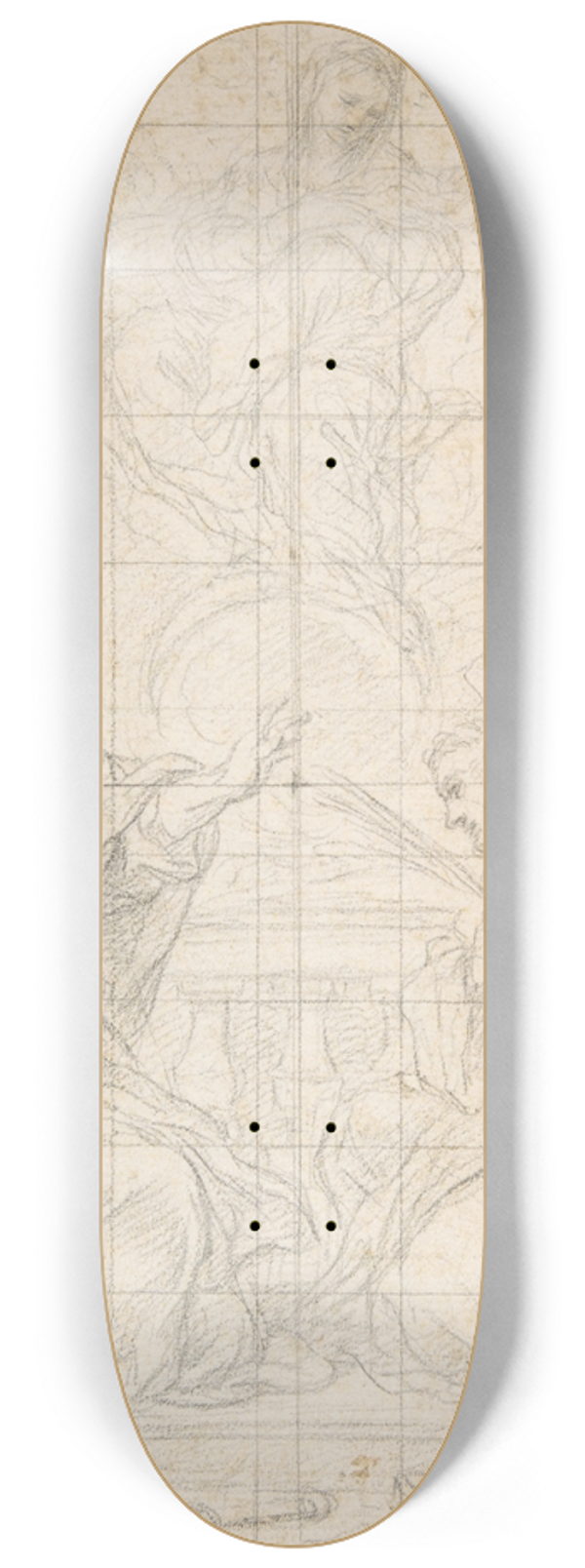 Ciro Ferri - The Virgin Immaculate Appearing to Four Saints 8.25 inch art skate deck