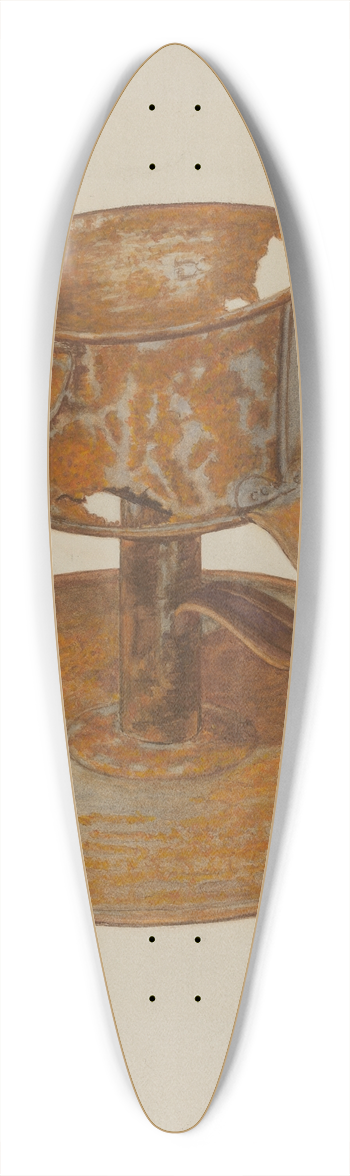 Margaret Golden - Grease Lamp 39.3 inch art pintail longboard deck
