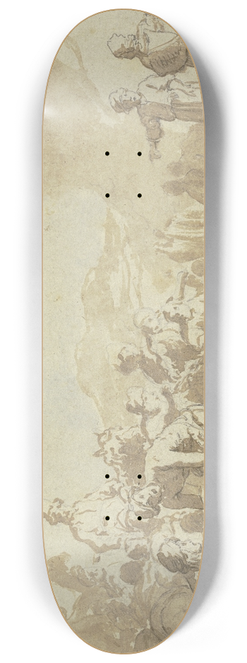 Claes Cornelisz. Moeyaert - Abraham und Lot trennen sich 8.25 inch art skate deck