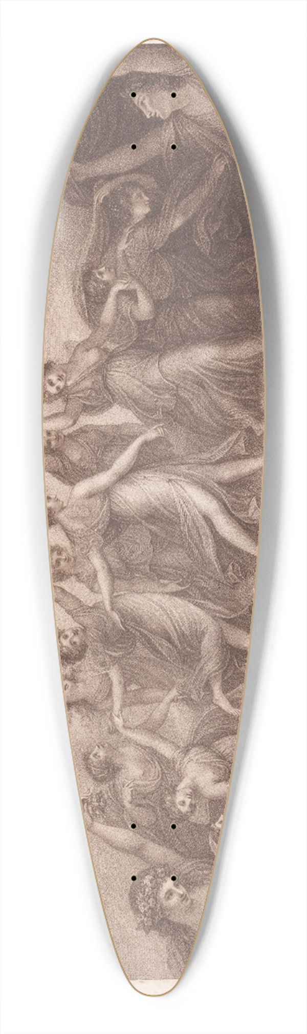 Maria Cosway - The Hours 39.3 inch art pintail longboard deck