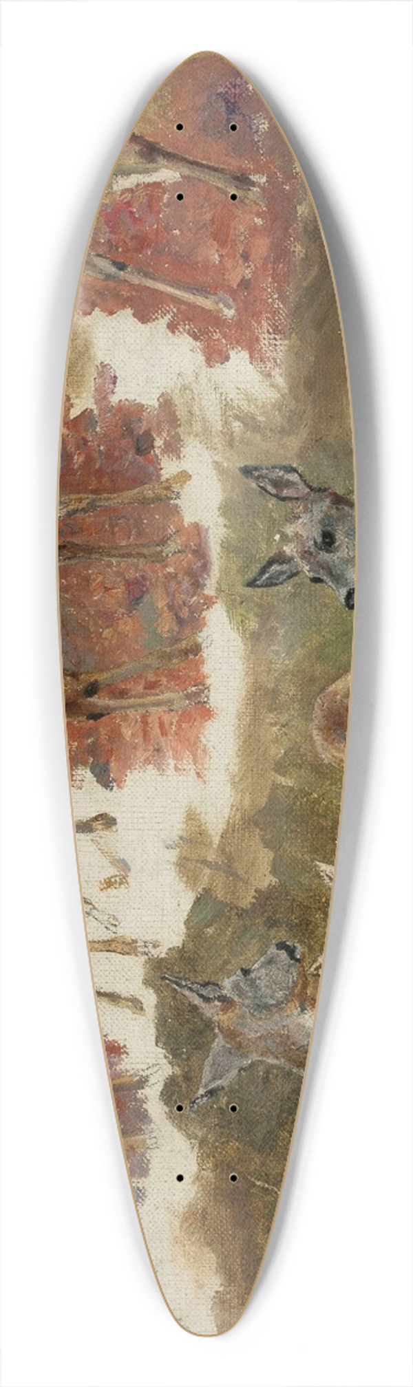 Maria Klass-Kazanowska - Studies of does 39.3 inch art pintail longboard deck