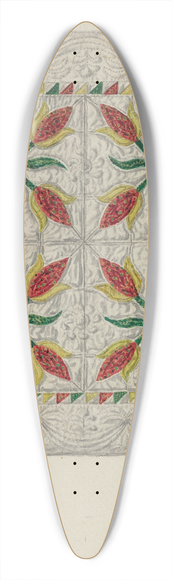 Marian Curtis Foster - Crib Coverlet 39.3 inch art pintail longboard deck
