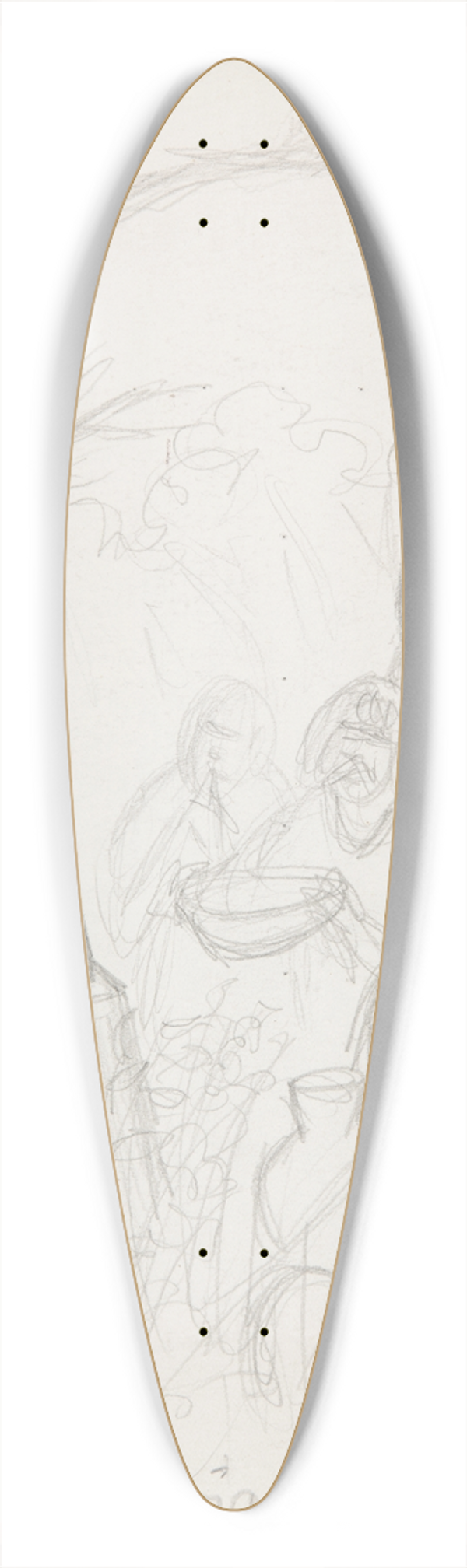 Marian Kopf - Prasowianie 39.3 inch art pintail longboard deck