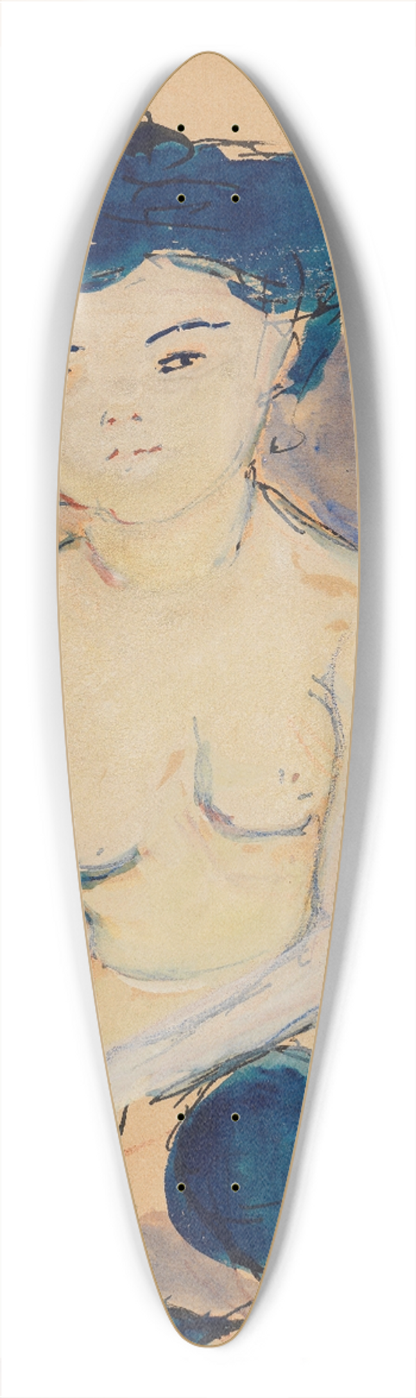 Marianne von Werefkin - Helene (mit modischer Japanfrisur) 39.3 inch art pintail longboard deck