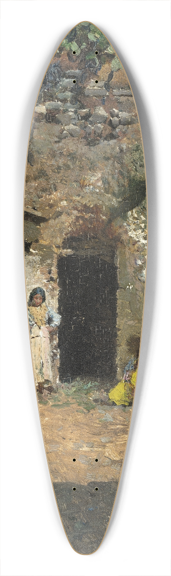 Mariano Fortuny Marsal - Gypsy Caves,Granada 39.3 inch art pintail longboard deck