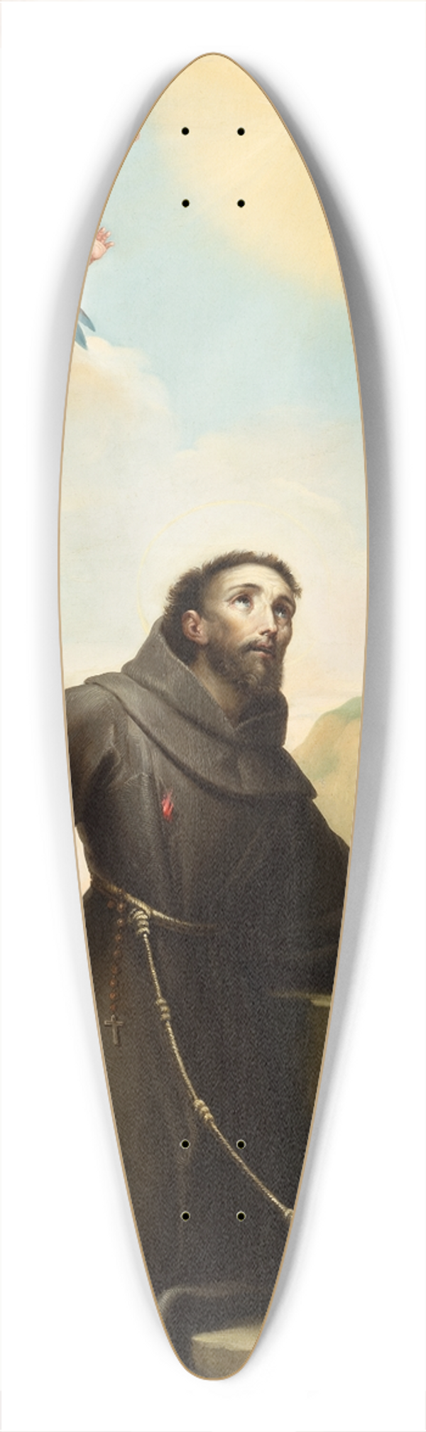 Mariano Salvador Maella - Saint Francis of Assisi Receiving the Stigmata 39.3 inch art pintail longboard deck