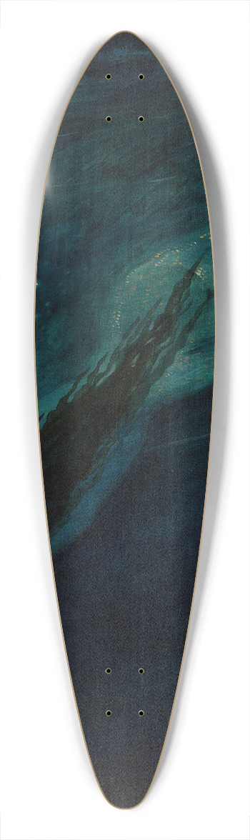 Marian Wawrzeniecki - Water nymph 39.3 inch art pintail longboard deck