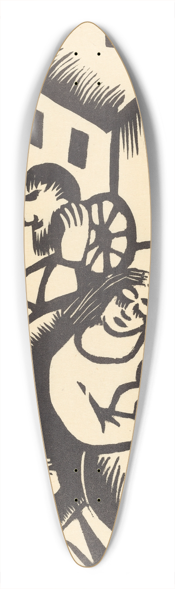 Maria Uhden - Ruhende Zigeuner 39.3 inch art pintail longboard deck