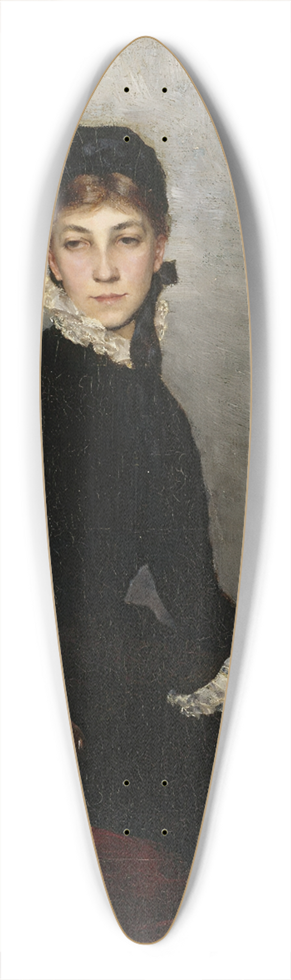Maria Wiik - Portrait Of Hilda Wiik 39.3 inch art pintail longboard deck