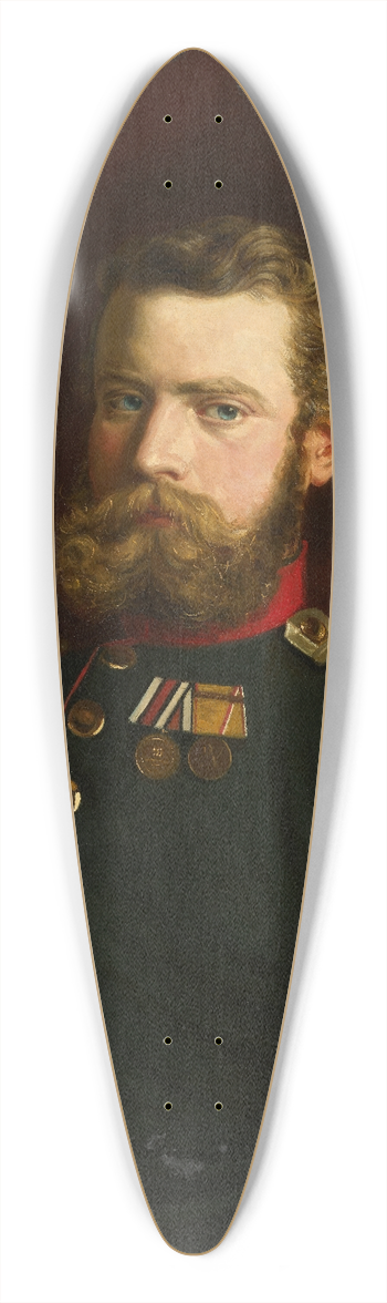 Marie Drr-Grossmann - Portrait of Theophil Krebs 39.3 inch art pintail longboard deck