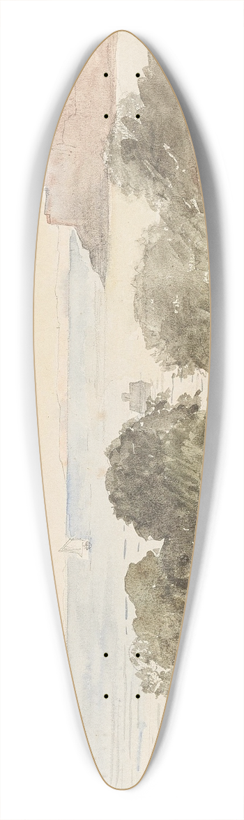Marie Egner - Arbe 39.3 inch art pintail longboard deck