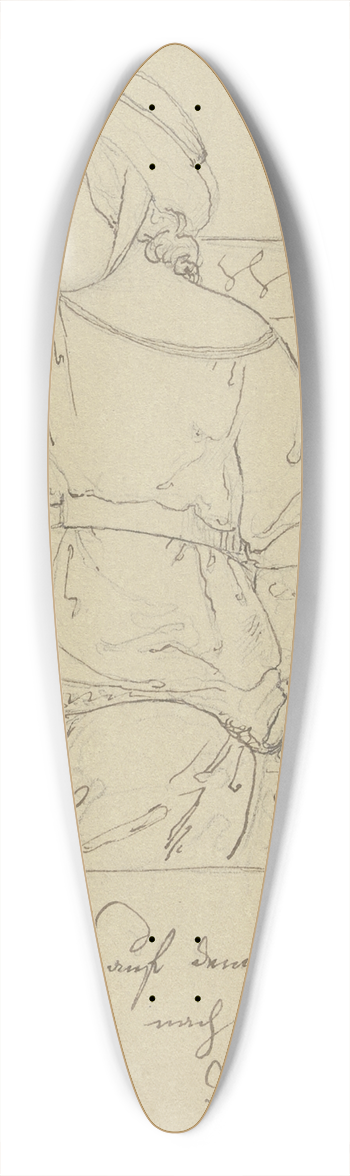 Marie Ellenrieder - Im Sitzen eingeschlafenes Kind am 12. August 1826 auf dem Weg nach Grenzach 39.3 inch art pintail longboard deck