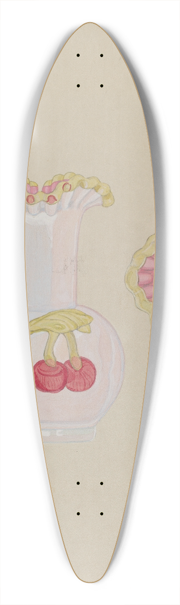 Marie Famularo - Vase 39.3 inch art pintail longboard deck