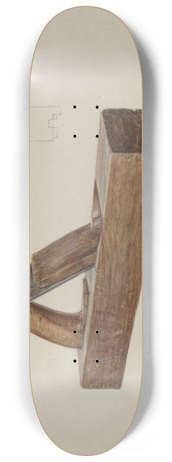 Clarence Secor - Rabbet Plane 8.25 inch art skate deck