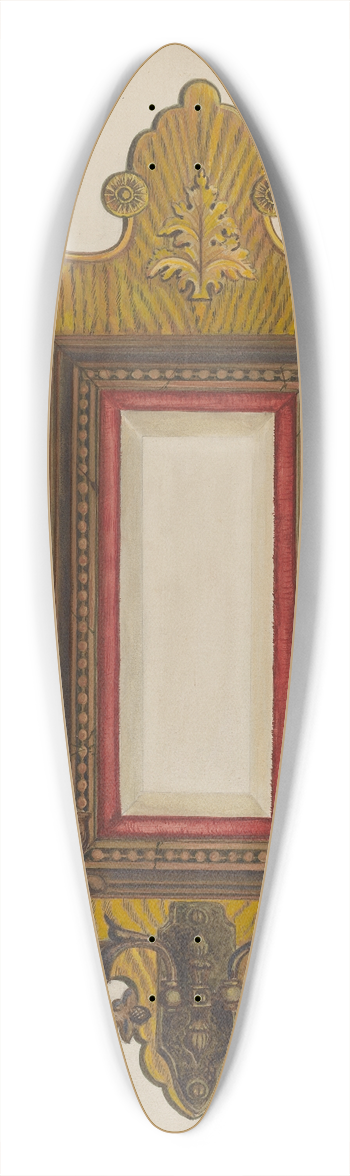 Marie Lutrell - Mirror 39.3 inch art pintail longboard deck