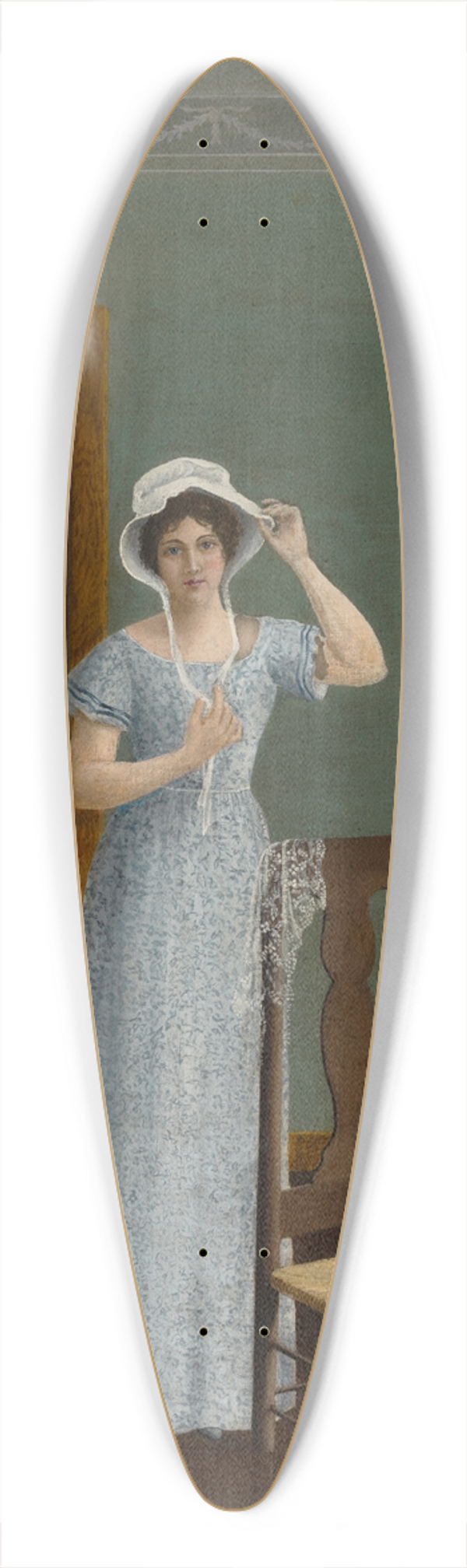 Marietta Minnigerode Andrews - Figure of aWoman 39.3 inch art pintail longboard deck