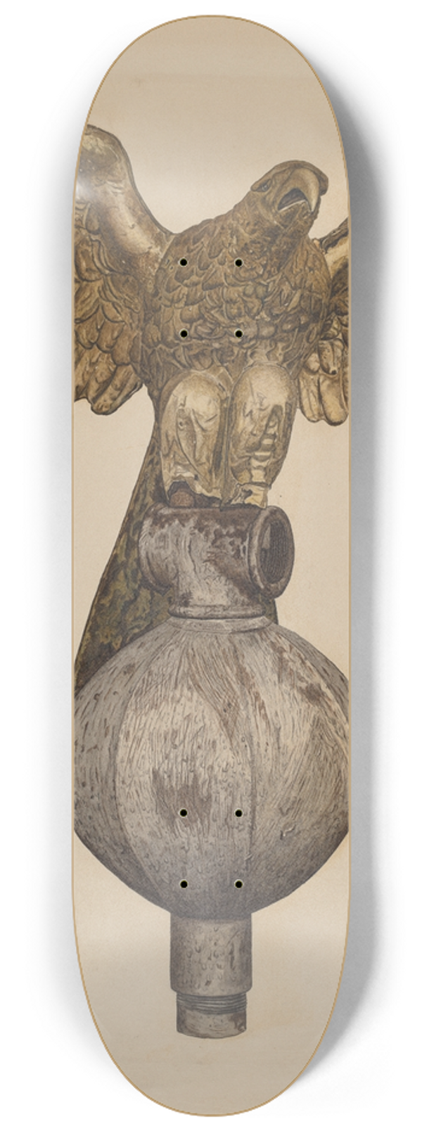 Clarence W. Dawson - Golden Eagle 8.25 inch art skate deck
