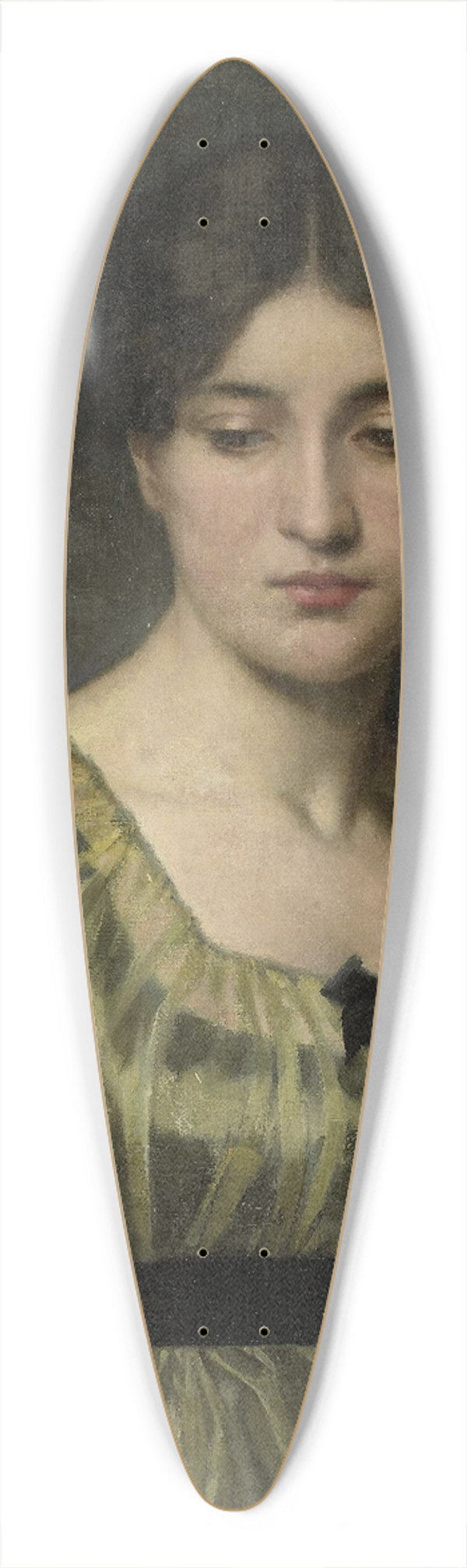 Marie Wandscheer - Portrait of a Woman 39.3 inch art pintail longboard deck
