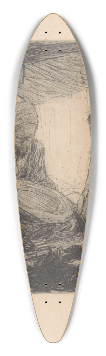 Marius Bauer - Koperslager in Constantinopel 39.3 inch art pintail longboard deck