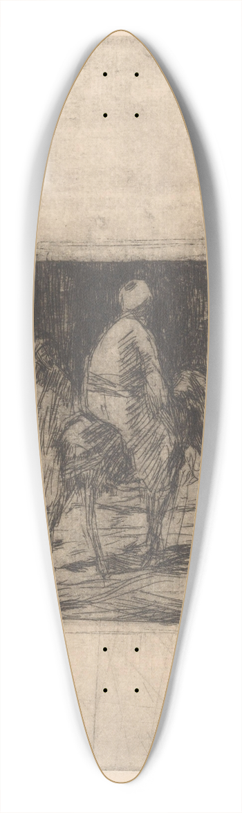 Marius Bauer - Ottomaanse man op een ezel 39.3 inch art pintail longboard deck