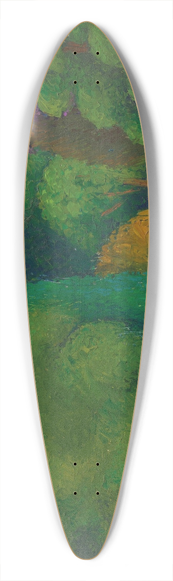 Mark Gertler - Landscape Row of Trees 39.3 inch art pintail longboard deck