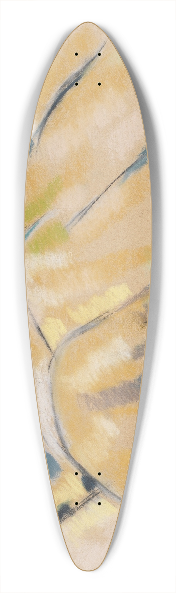 Marsden Hartley - New Mexico Hills 39.3 inch art pintail longboard deck