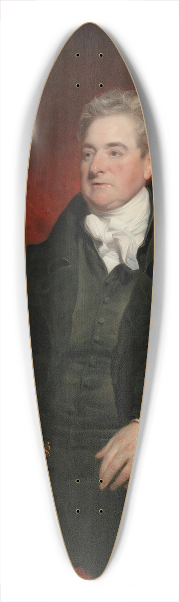 Martin Archer Shee - Portrait of Sir Richard Hardinge 39.3 inch art pintail longboard deck