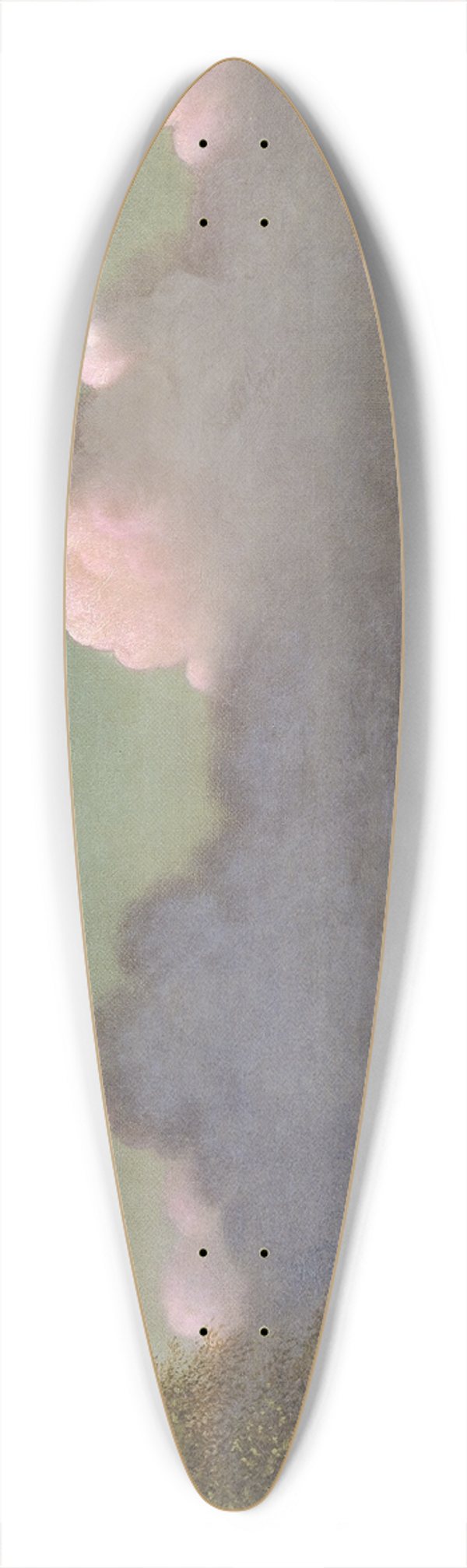 Martin Johnson Heade - Sunlight and Shadow  The Newbury Marshes 39.3 inch art pintail longboard deck