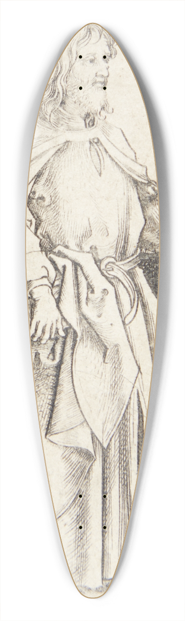 Martin Schongauer - Apostlen Jakob den yngre 39.3 inch art pintail longboard deck