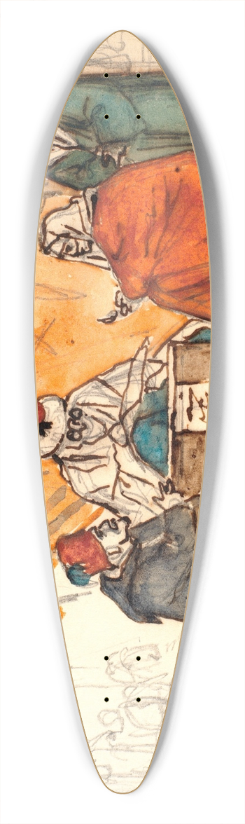 Martinus Rrbye - En tyrkisk notarius opstter en gteskabskontrakt 39.3 inch art pintail longboard deck
