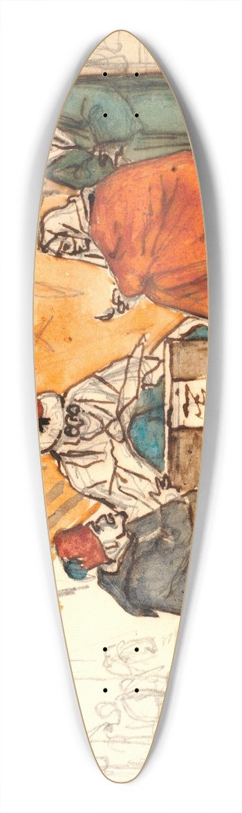Martinus Rrbye - En tyrkisk notarius opstter en gteskabskontrakt 39.3 inch art pintail longboard deck