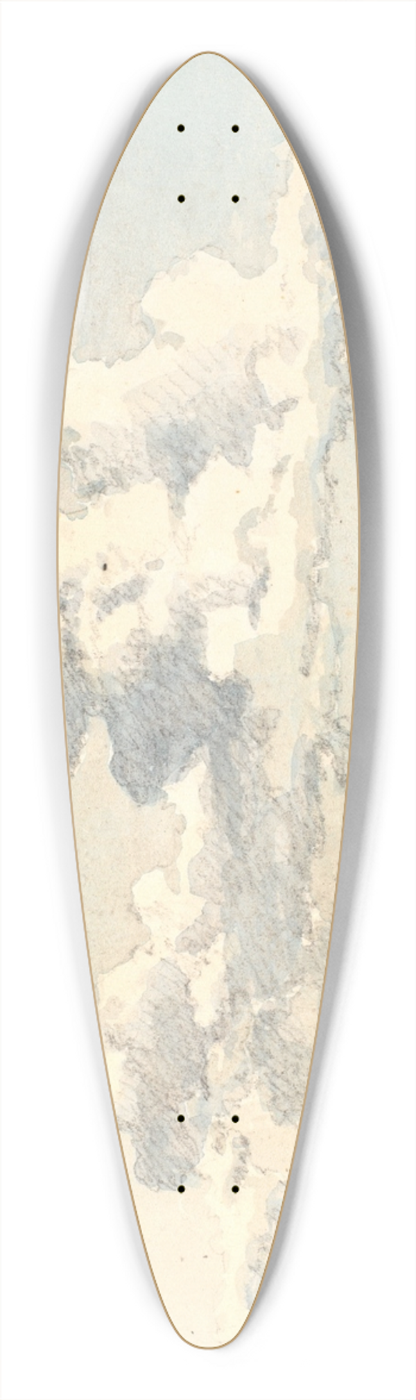 Martinus Rrbye - Skystudie 39.3 inch art pintail longboard deck