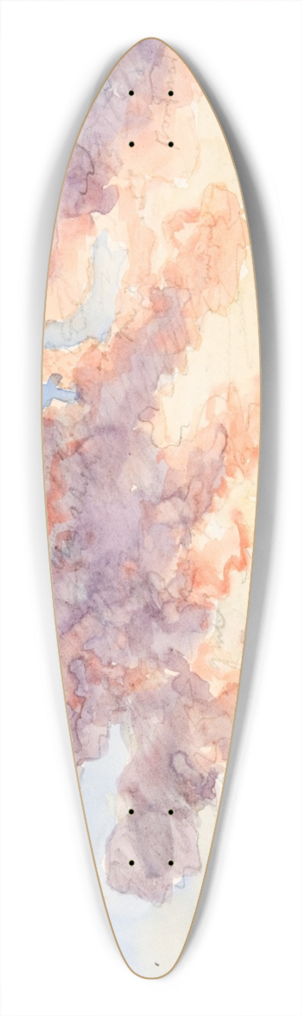 Martinus Rrbye - Skystudie. En solnedgangshimmel 39.3 inch art pintail longboard deck