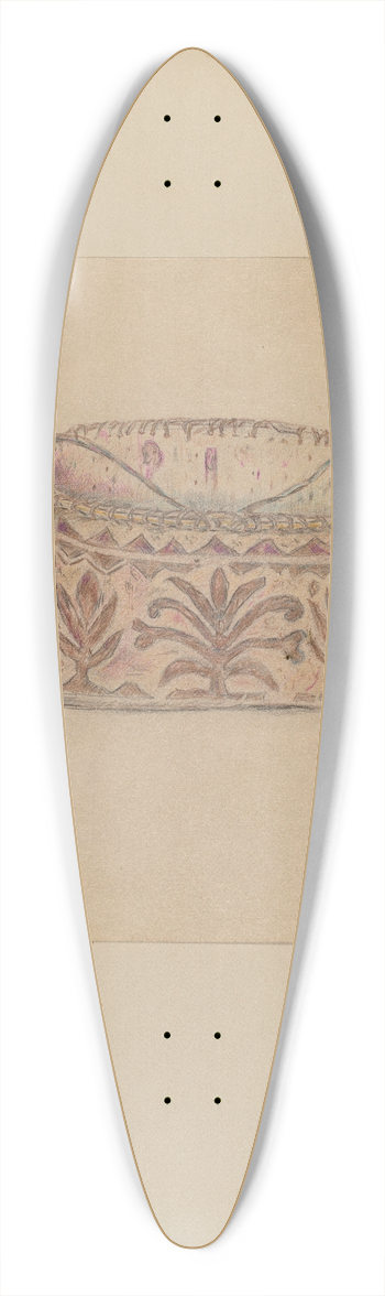 Mary Berner - Basket 39.3 inch art pintail longboard deck