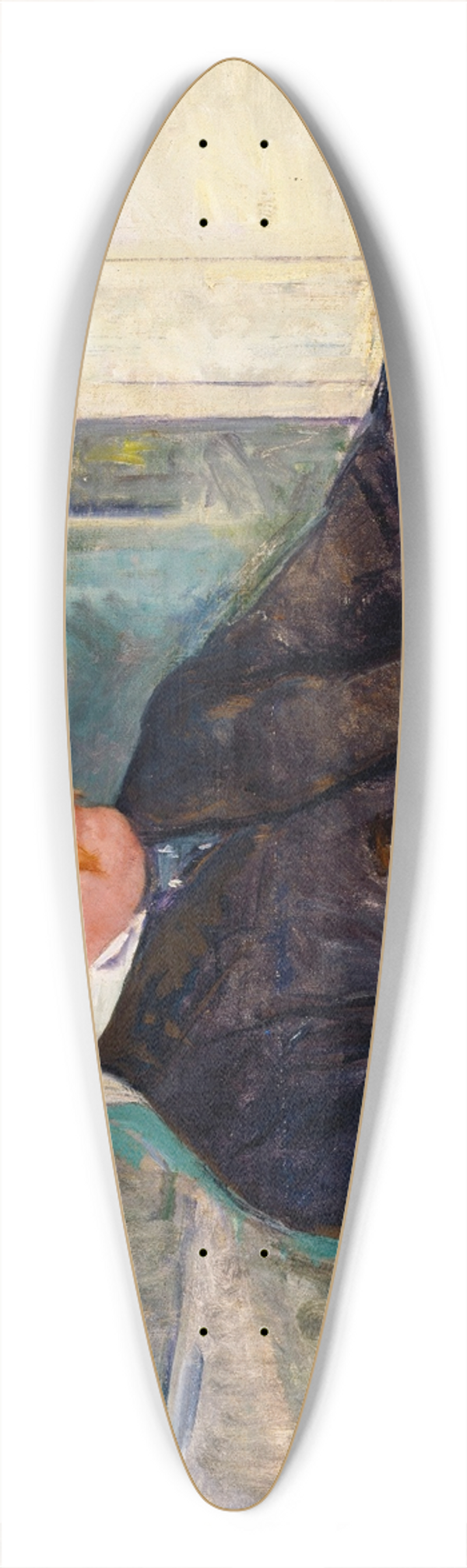 Mary Cassatt - Alexander J. Cassatt 39.3 inch art pintail longboard deck