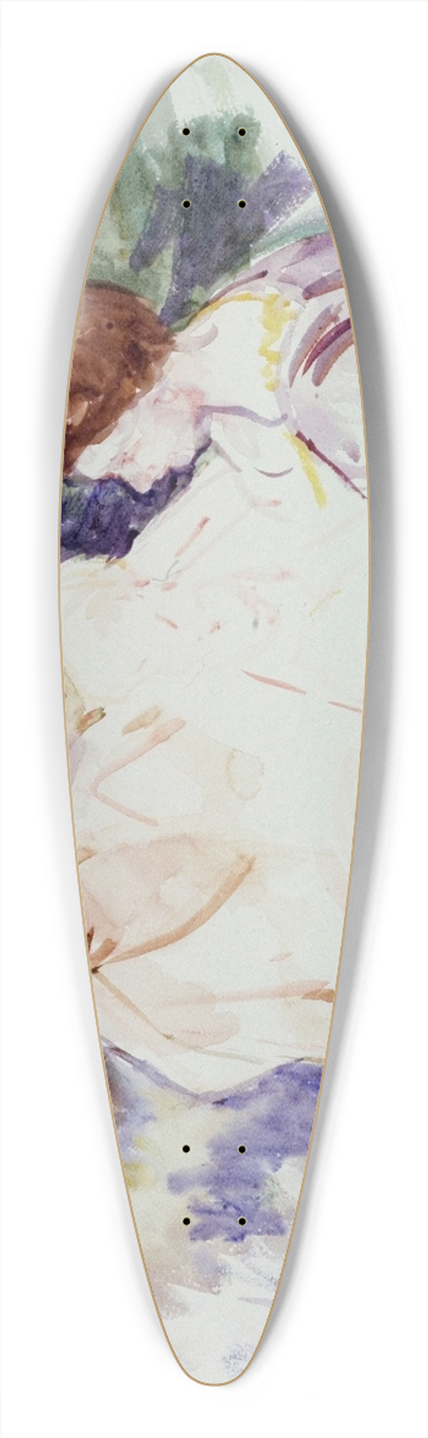 Mary Cassatt - Etude pour Le Bain ; Deux femmes et un enfant dans une barque 39.3 inch art pintail longboard deck