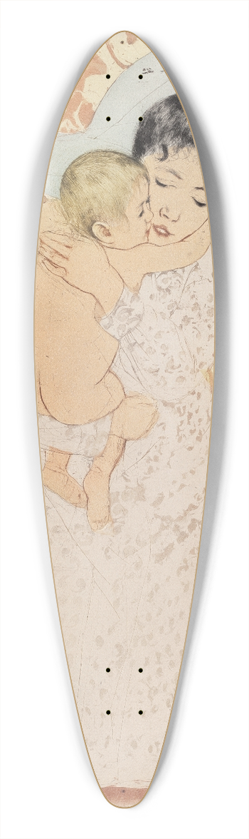 Mary Cassatt - Maternal Caress 39.3 inch art pintail longboard deck