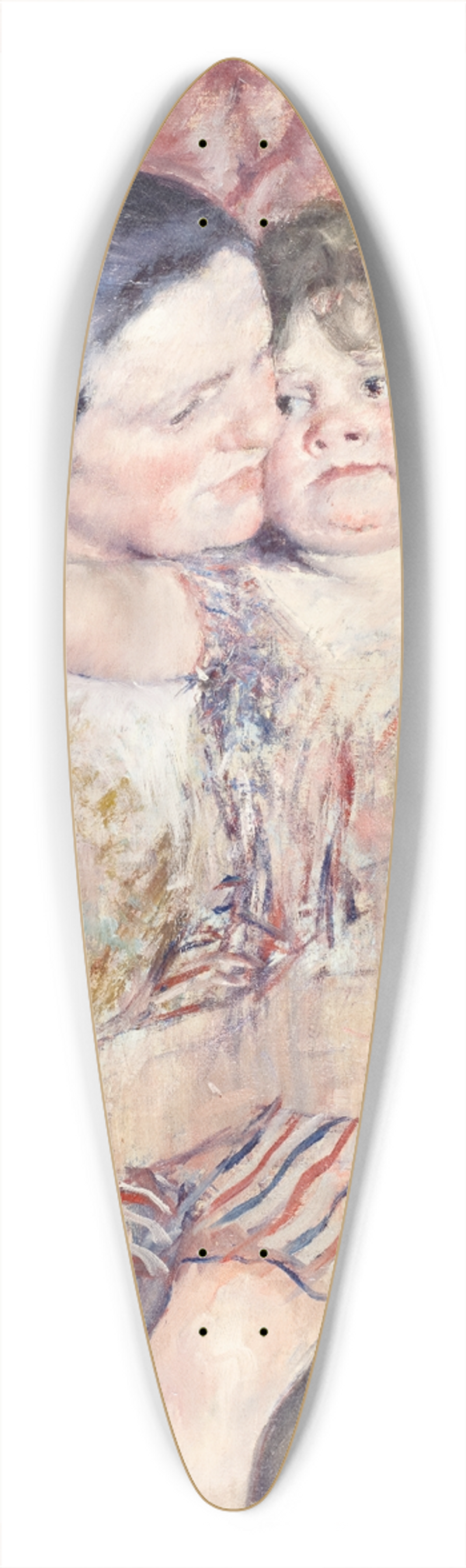 Mary Cassatt - Woman and Child 39.3 inch art pintail longboard deck