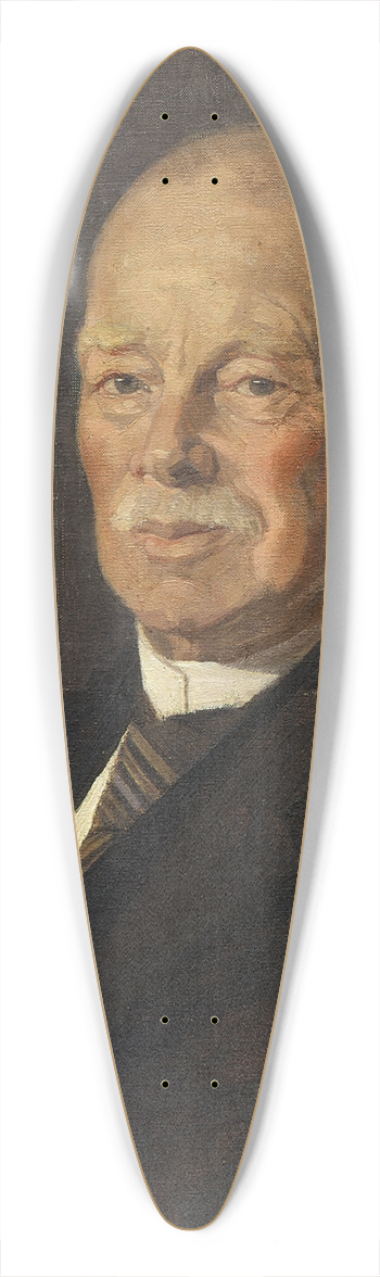 Mary Elizabeth Tripe - Portrait of George Vernon Hudson 39.3 inch art pintail longboard deck